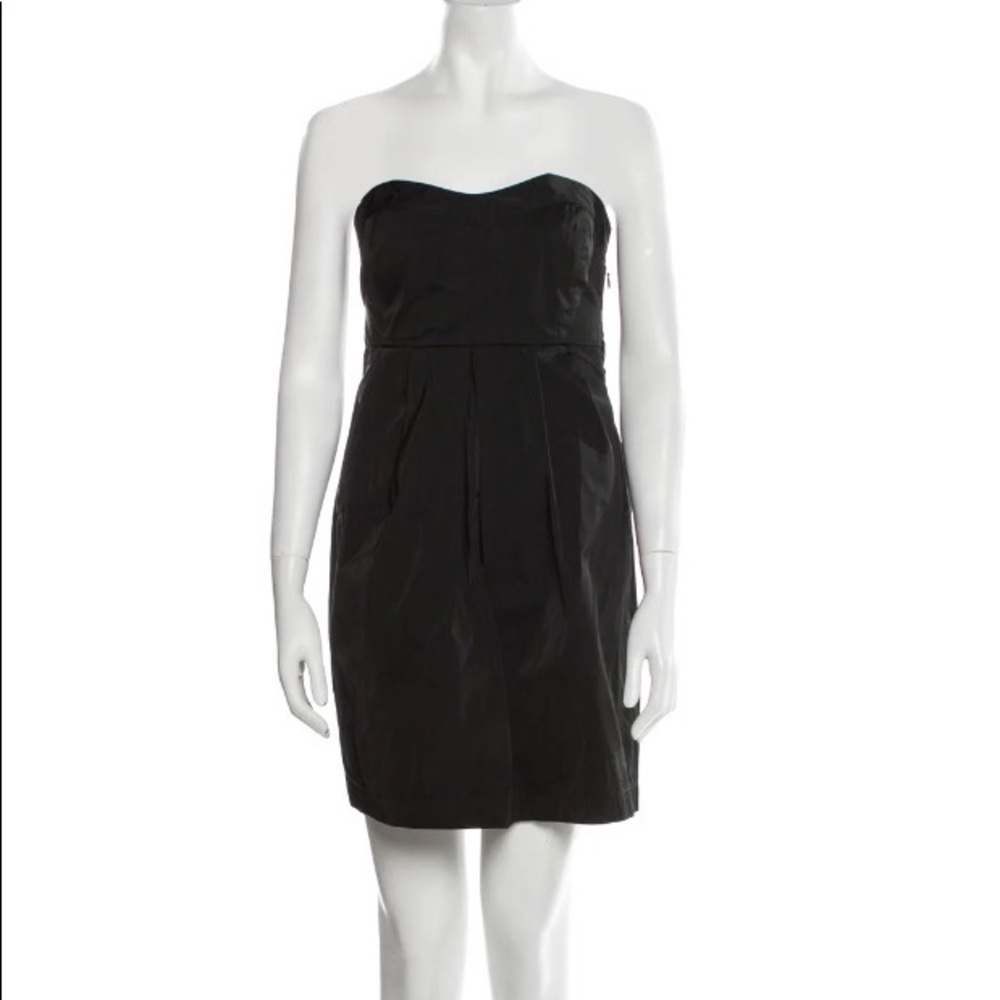 Theory Black Strapless Dress - Size 10